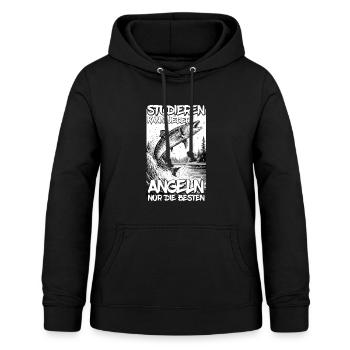 Angeln Hecht Raubfisch Fischen Anglerin Studium - Frauen Hoodie - Schwarz - Vorne - AI Model Female 172 light (172cm)
