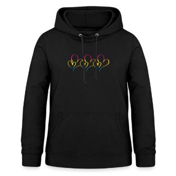 Pansexual Flag Pride - Women's Hoodie - black - Front - AI Model Female 172 light (172cm)