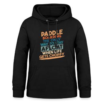 Stand-Up Paddleboarding - Women's Hoodie - black - Front - AI Model Female 172 light (172cm)