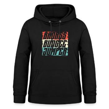 Badass Bungee Jumper Bungee Jumping Adrenalin - Frauen Hoodie - Schwarz - Vorne - AI Model Female 172 light (172cm)