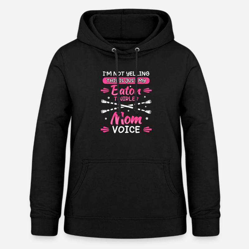 Twirling Mama Majorette Baton Rod Turning - Women's Hoodie - black