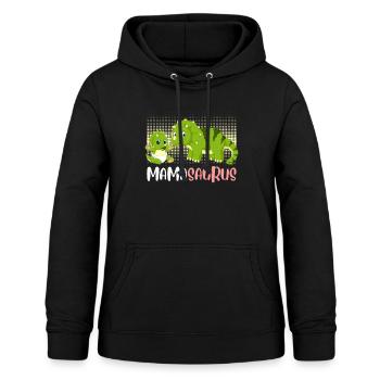 Mamasaurus Muttertag Mama Dinosaurier Mom - Frauen Hoodie - Schwarz - Vorne - AI Model Female 172 light (172cm)