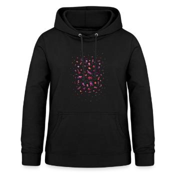 Fish lover aquatic animal - Women's Hoodie - black - Front - AI Model Female 172 light (172cm)