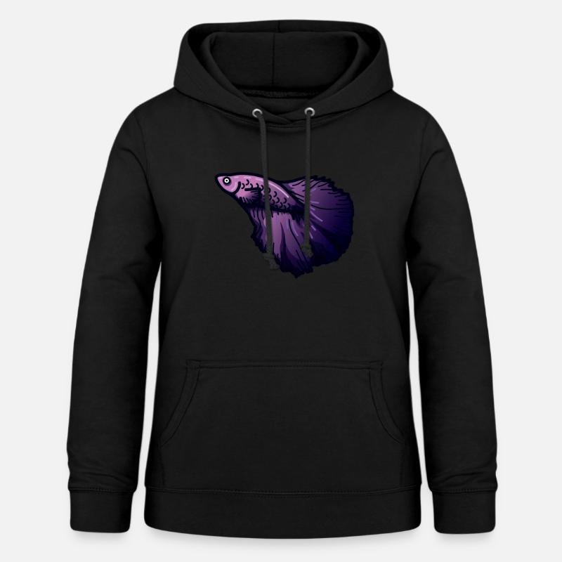 Plongée en eau Plongeur Océan - Sweat à capuche Femme - noir