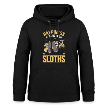 Sloth Luck Sloth - Women's Hoodie - black - Front - AI Model Female 172 light (172cm)