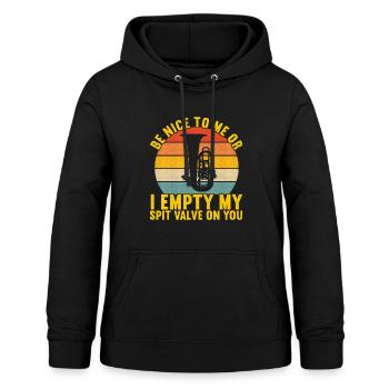 Tuba tuba player - Women's Hoodie - black - Front - AI Model Female 172 light (172cm)