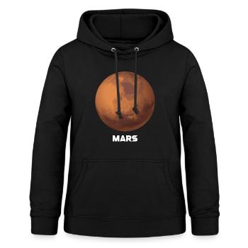 Mars - Frauen Hoodie - Schwarz - Vorne - AI Model Female 172 light (172cm)