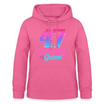 Birthday Queen 47 Geburtstag - Frauen Hoodie - Pink - Vorne - AI Model Female 172 light (172cm)