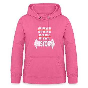 Pfeilspitzenjagd Pfeilspitzen Feuersteinknapping - Frauen Hoodie - Pink - Vorne - AI Model Female 172 light (172cm)