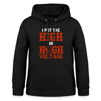 Cell Tower Climber Climbing Technician - Women's Hoodie - black - Front - AI Model Female 172 light (172cm)