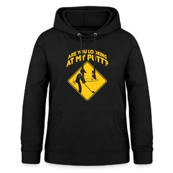 Are You Looking At My Putt Golf - Women's Hoodie - black - Front - AI Model Female 172 light (172cm)