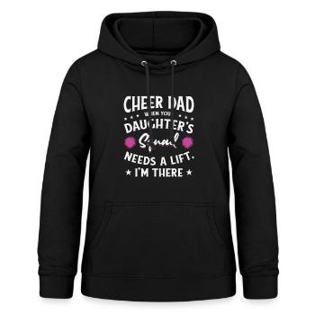 Cheerleader Stolzes Cheer Dad Cheerleading - Frauen Hoodie - Schwarz - Vorne - AI Model Female 172 light (172cm)