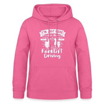 Staplerfahrer Stapler - Frauen Hoodie - Pink - Vorne - AI Model Female 172 light (172cm)