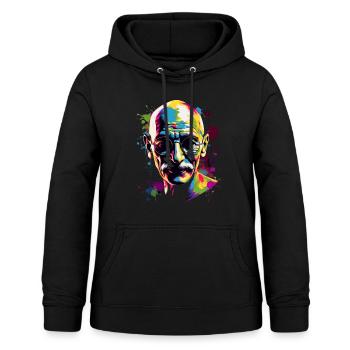 Nobel Peace Prize laureate Mahatma Gandhi - Women's Hoodie - black - Front - AI Model Female 172 light (172cm)