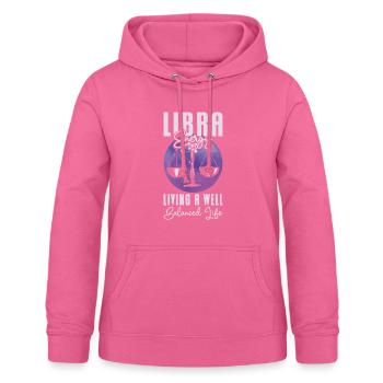 Waage Energie Astrologisches Tierkreiszeichen - Frauen Hoodie - Pink - Vorne - AI Model Female 172 light (172cm)