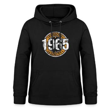 Awesome Since 1965 Retro Vintage Geburtstag - Frauen Hoodie - Schwarz - Vorne - AI Model Female 172 light (172cm)