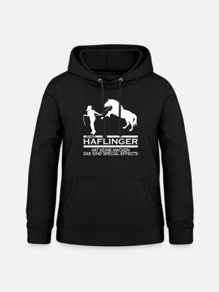 Haflinger Spruch Reiten Reiter Pferde - Frauen Hoodie - Schwarz