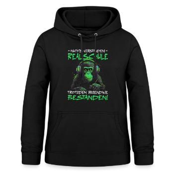 Realschule bestanden - Schulabschluss - Frauen Hoodie - Schwarz - Vorne - AI Model Female 172 light (172cm)