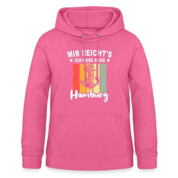 Hamburg Sprüche Hamburger - Frauen Hoodie - Pink - Vorne - AI Model Female 172 light (172cm)