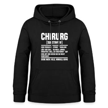 Chirurg Chirurgie - Frauen Hoodie - Schwarz - Vorne - AI Model Female 172 light (172cm)
