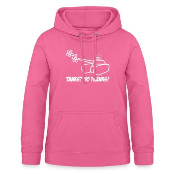 Pazifisten Friedenssymbol Frieden - Frauen Hoodie - Pink - Vorne - AI Model Female 172 light (172cm)