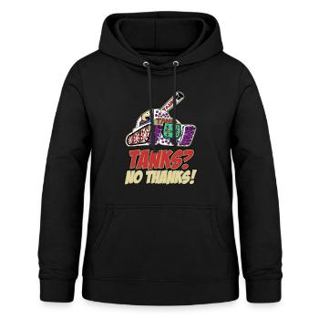 Peace pacifists symbol of peace - Women's Hoodie - black - Front - AI Model Female 172 light (172cm)