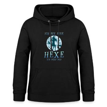 Ich Bin Eine Hexe Ich Darf Das Katze - Frauen Hoodie - Schwarz - Vorne - AI Model Female 172 light (172cm)
