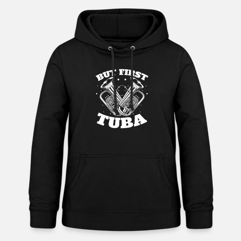 Tuba de procession de fanfare - Sweat à capuche Femme - noir