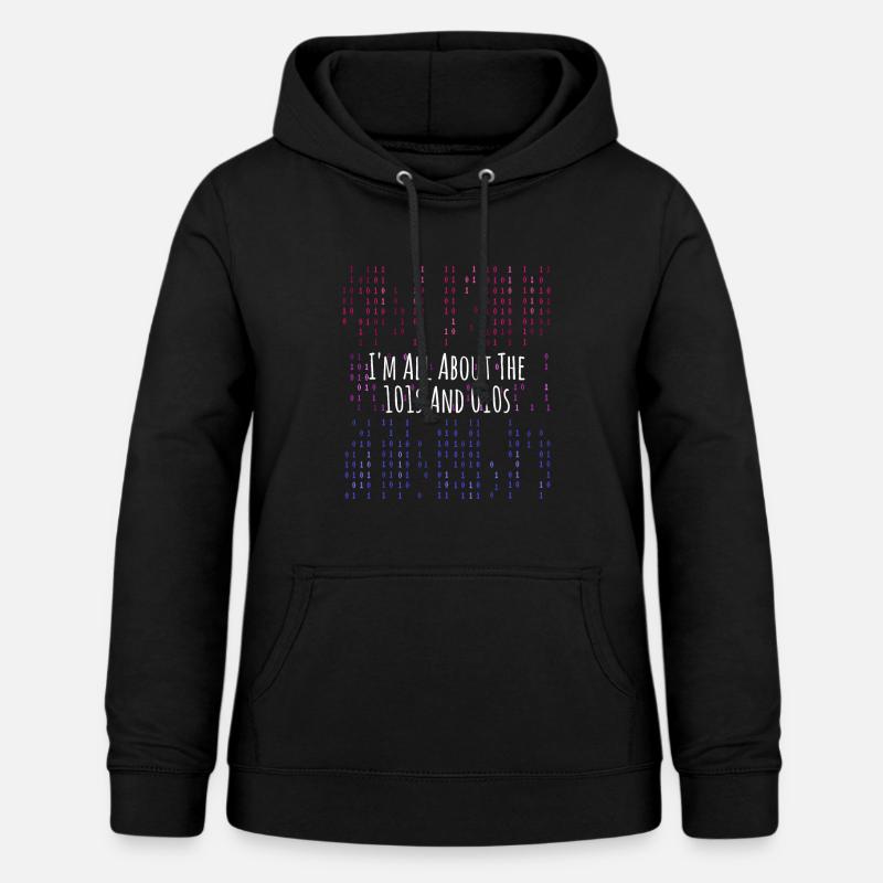 Programmation bisexuelle du Code LGBT - Sweat à capuche Femme - noir