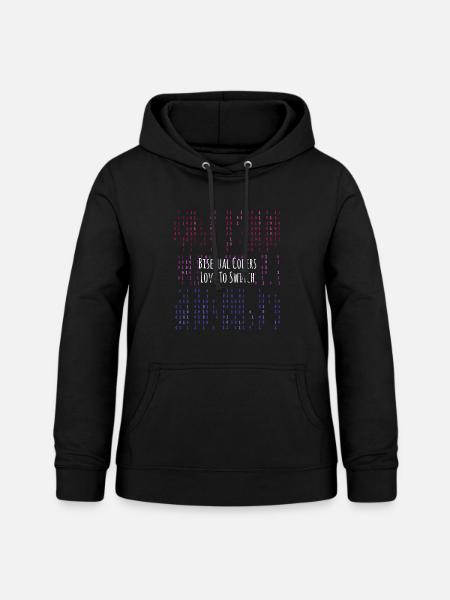 LGBT Code bisexuelles Programmieren - Frauen Hoodie - Schwarz