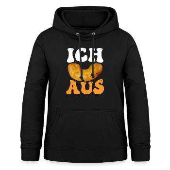 Witzige Vegane Erdnuss Flips Zum Ausflippen - Frauen Hoodie - Schwarz - Vorne - AI Model Female 172 light (172cm)