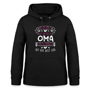 Weltbeste Oma Muttertag coole Oma Granny - Frauen Hoodie - Schwarz - Vorne - AI Model Female 172 light (172cm)