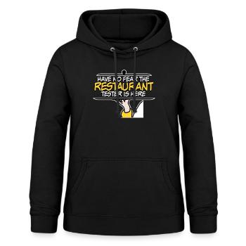 Restaurant Restauranttester Essen - Women's Hoodie - black - Front - AI Model Female 172 light (172cm)