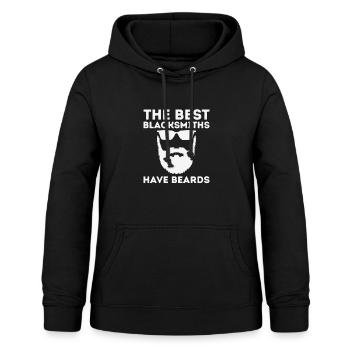 Schmied Lustige Schmiede Hammer Arbeitskleidung Schmied - Frauen Hoodie - Schwarz - Vorne - AI Model Female 172 light (172cm)