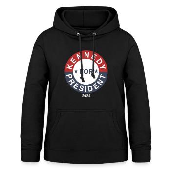 Robert F. Kennedy RFK für Präsident 2024 - Frauen Hoodie - Schwarz - Vorne - AI Model Female 172 light (172cm)