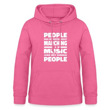 Fanfahrzug Spielmannszug Witzig - Sweat à capuche Femme - rose - Devant - AI Model Female 172 light (172cm)