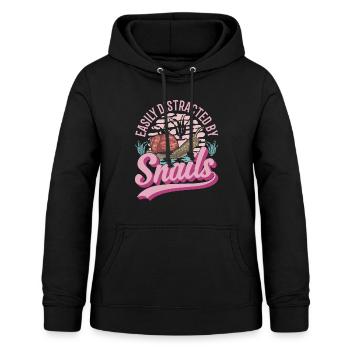 Schnecke Geschenk Weinbergschnecke - Frauen Hoodie - Schwarz - Vorne - AI Model Female 172 light (172cm)