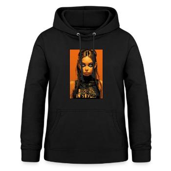 Rebelle dans le style: Alternative girls - Sweat à capuche Femme - noir - Devant - AI Model Female 172 light (172cm)