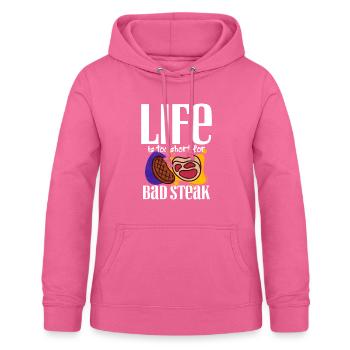 Steak - Frauen Hoodie - Pink - Vorne - AI Model Female 172 light (172cm)