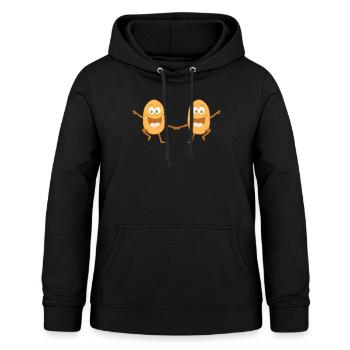 Kartoffel tanzen Boogie Woogie - Frauen Hoodie - Schwarz - Vorne - AI Model Female 172 light (172cm)