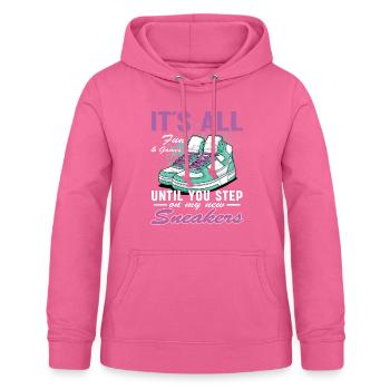 Funny sneaker collector - sneakers - Sweat à capuche Femme - rose - Devant - AI Model Female 172 light (172cm)