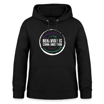 Behavioral Analyst Shirt, Verhalten ist - Frauen Hoodie - Schwarz - Vorne - AI Model Female 172 light (172cm)