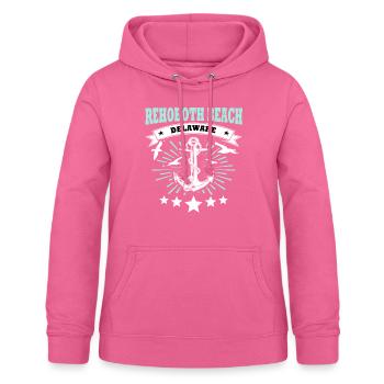 Plage de Rehoboth - Sweat à capuche Femme - rose - Devant - AI Model Female 172 light (172cm)