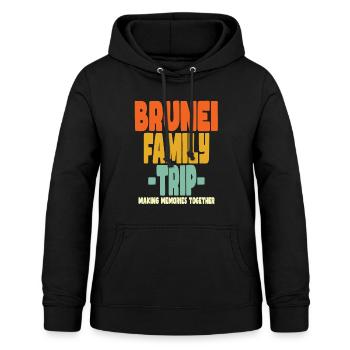Brunei Family Trip Urlaub - Frauen Hoodie - Schwarz - Vorne - AI Model Female 172 light (172cm)