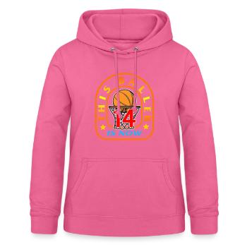 JHUNPRIX THIS BALLER IS NOW 14 - Women's Hoodie - pink - Front - AI Model Female 172 light (172cm)