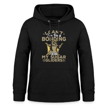Binding with Sugar Gliders Sugar Glider Owner - Women's Hoodie - black - Front - AI Model Female 172 light (172cm)
