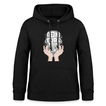 Chemise de sonde d’alimentation, maman de sonde d’alimentation pas pour le - Sweat à capuche Femme - noir - Devant - AI Model Female 172 light (172cm)