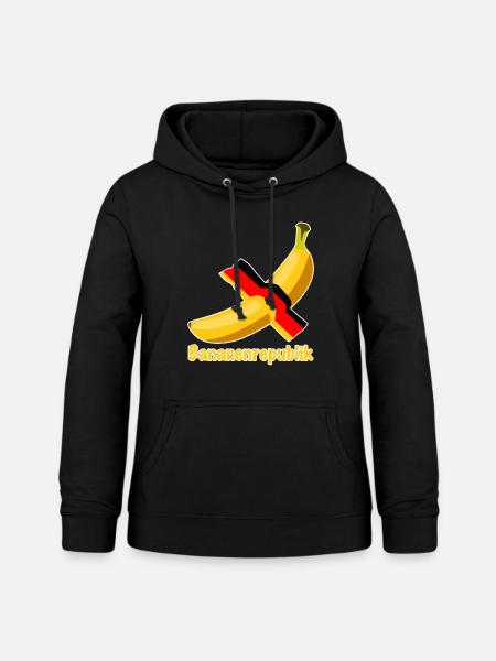 Bananenrepublik deutsche Flagge - Frauen Hoodie - Schwarz