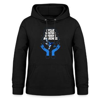 Zyklisches Erbrechen-Syndrom Shirt, CVS Kolibri - Frauen Hoodie - Schwarz - Vorne - AI Model Female 172 light (172cm)