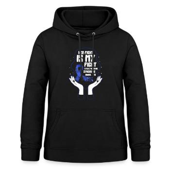 Cyclic Vomiting Syndrome Shirt, Ihr Kampf ist mein - Frauen Hoodie - Schwarz - Vorne - AI Model Female 172 light (172cm)